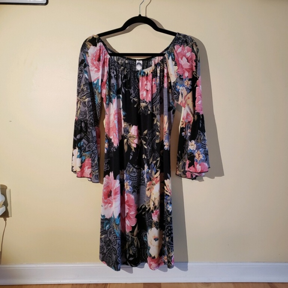 Floral Black Honey Me Dress
